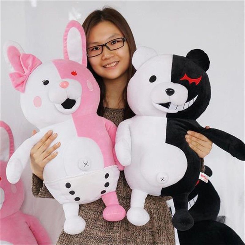 【Ready Stock】36cm Anime Game Danganronpa Monokuma Black White Bear Plush Soft Stuffed Doll Toy