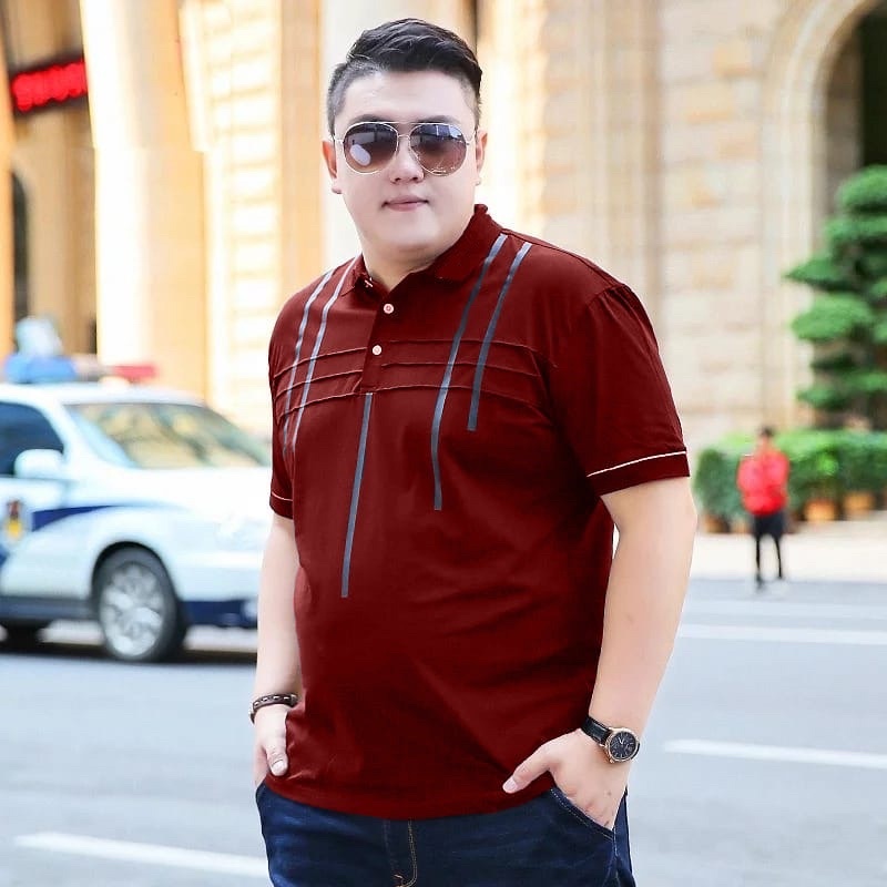 BAJU KAOS POLO JUMBO PRIA ATASAN BERKERAH BIGSIZE COWOK MODERTA LENGAN PENDEK