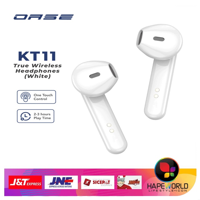 BLUETOOTH WIRELESS EARPHONE KT11 OASE WATERPROOF - 100% ORIGINAL