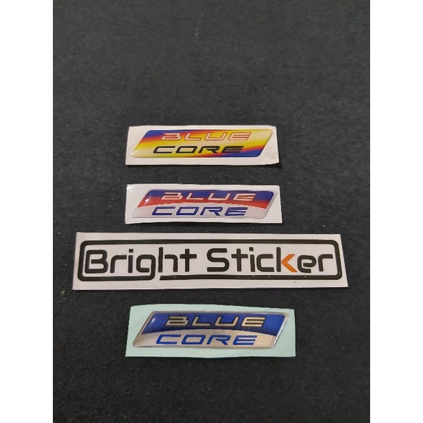 STICKER EMBLEM BLUE CORE TIMBUL 3D