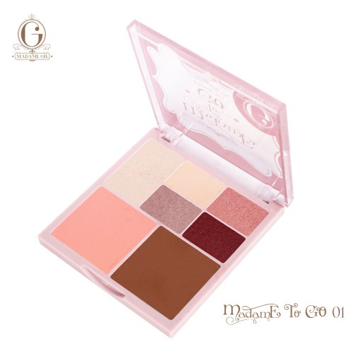 MADAME GIE To Go Face Pallete 19g | EYESHADOW PALETTE KECIL Make Up Kit