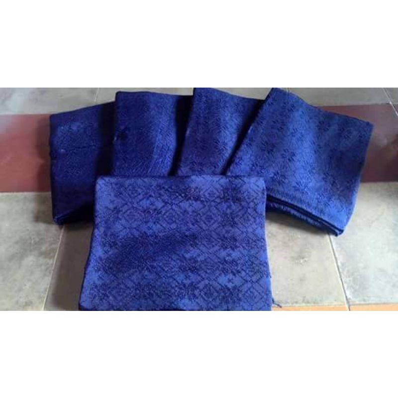 kain viscose polos semi sutera warna biru Dongker