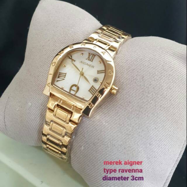 Jam tangan cewek Aigner Ravenna tanggal aktif free box