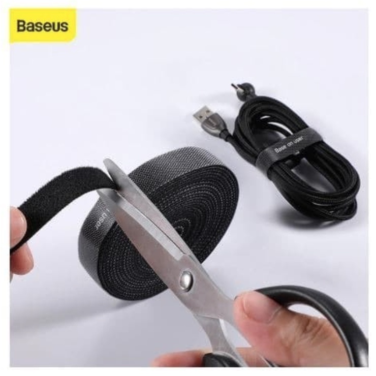 Kabel Baseus Organizer Velcro Strap | Pengikat Perekat Klip Kabel