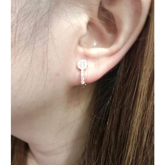 anting permata perhiasan lapis emas//anting lapisan emas