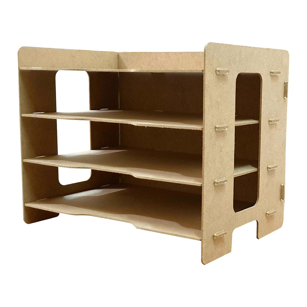 Mega_1688 Box File MDF Rak Buku Kertas Dokumen 3 Susun Rak Buku MDF MG971