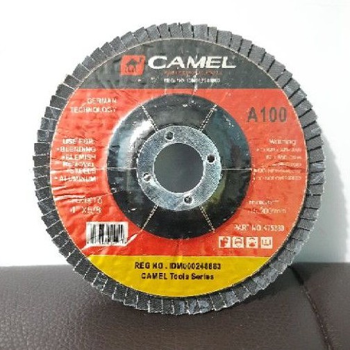 Flap Disc 4&quot; Amplas Susun grit 100 / Amplas Tumpuk Harga Per Pcs (C356)