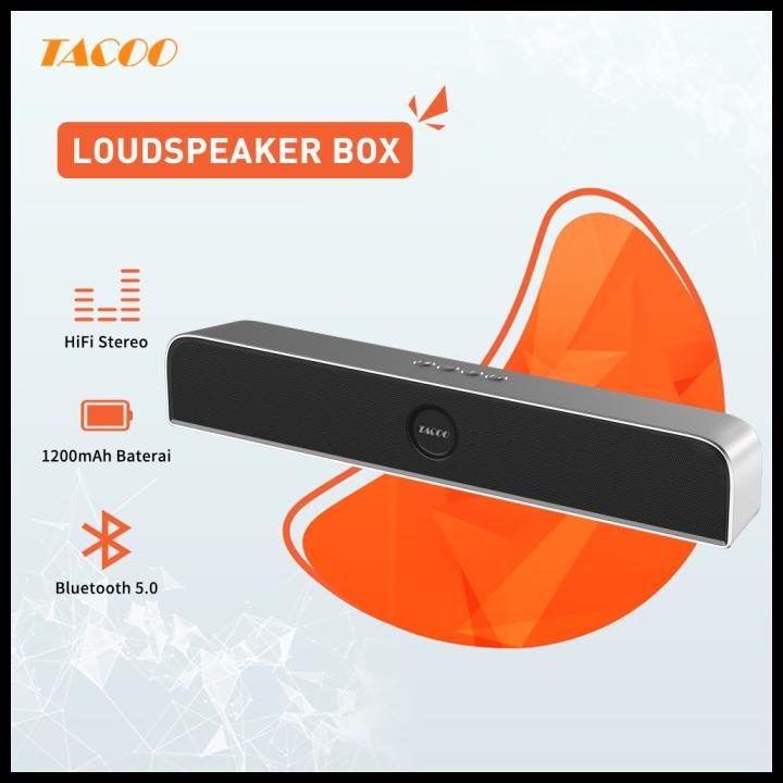 Tacoo Bluetooth Speaker Tap5612 Deep Bass Hi-Fi Sound 1800Mah (8 Hour)