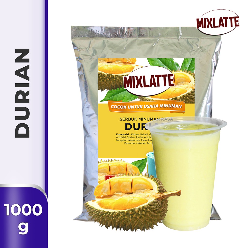 

Powder Drink Bubuk Minuman Rasa DURIAN MIXLATTE 1 Kg