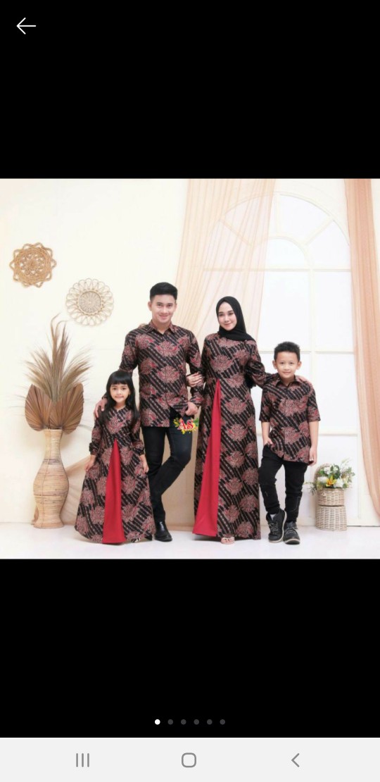 Couple Keluarga Motif Terbaru/gamis Modang Sarimbit Batik