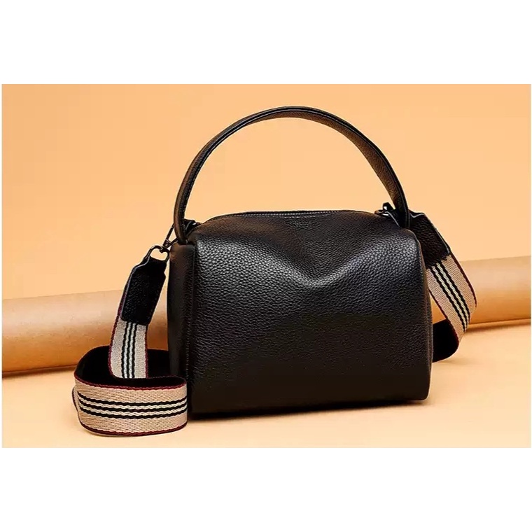 (( COD )) Tas Selempang Import Wanita Tas selempang Kekinan Ala Korea Tas Bahan Kulit Jeruk Papirut