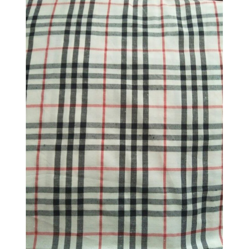 Kain Kotak Burberry Bahan TC/CPC