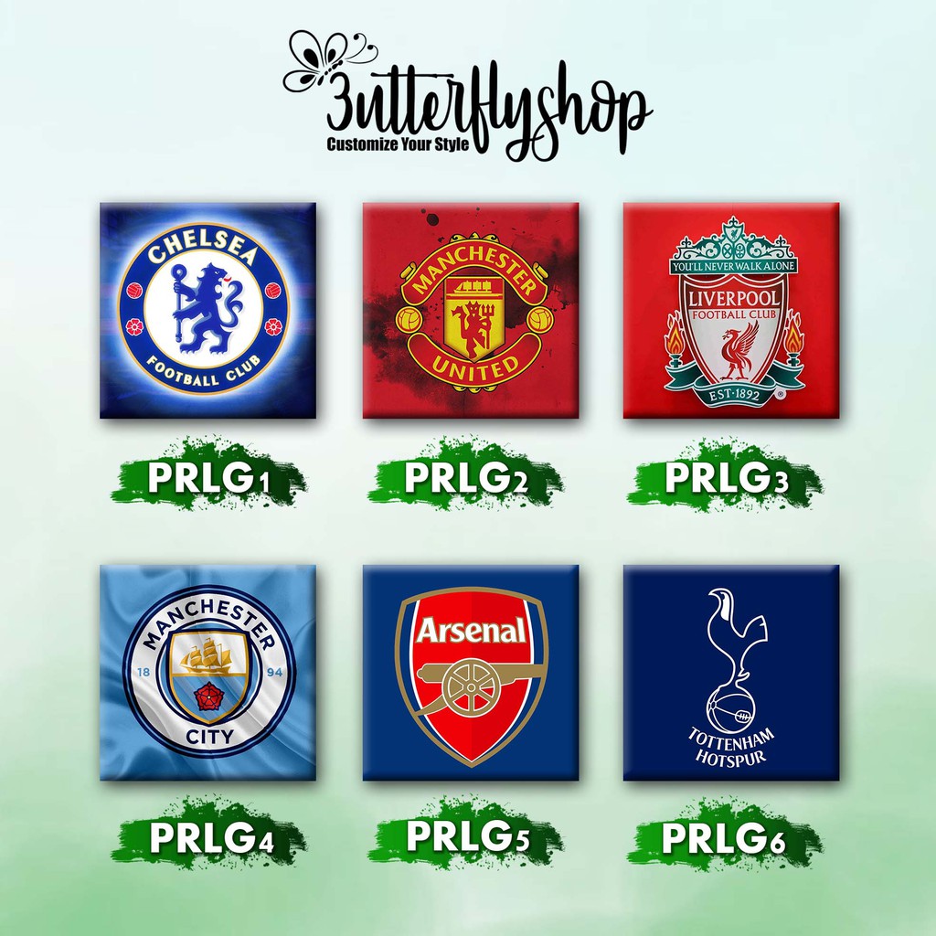 [DECOR] Football club premier league dekorasi foto hiasan dinding poster tempelan Pajangan kayu