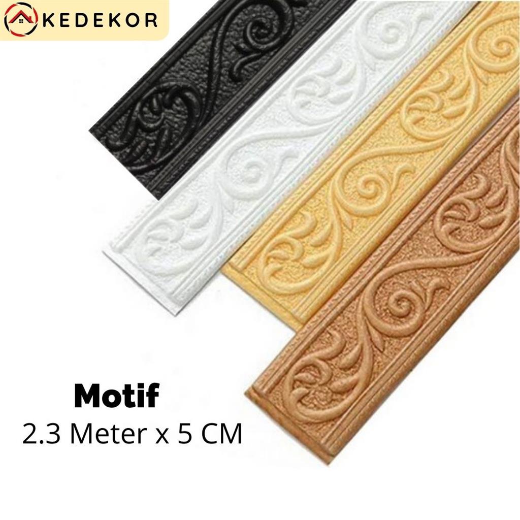 Walpaper List Foam Stiker Dinding  / List dinding 3D 2.3 Meter  / Wall Border List 3D / Wallborder F