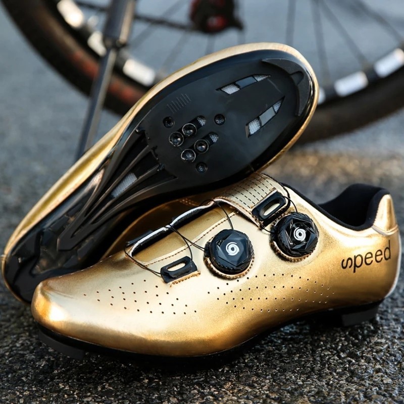 SPEED Sepatu Cleat Sepeda I Sepatu Cleat Road Bike Glorious Gold