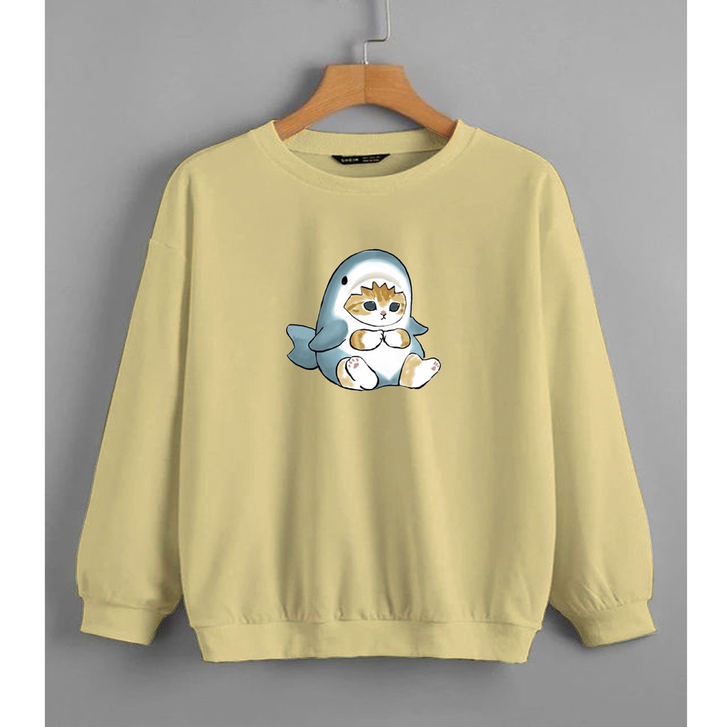 CALVIERO SHOP - BAJU SWEATER WANITA ATASAN CAT SHARK SWEATER DEWASA BRAND ANIME SWEATER HODDIE FASHION CITAYEM SCBD FASHION WEEK FASHION VIRAL TIKTOK