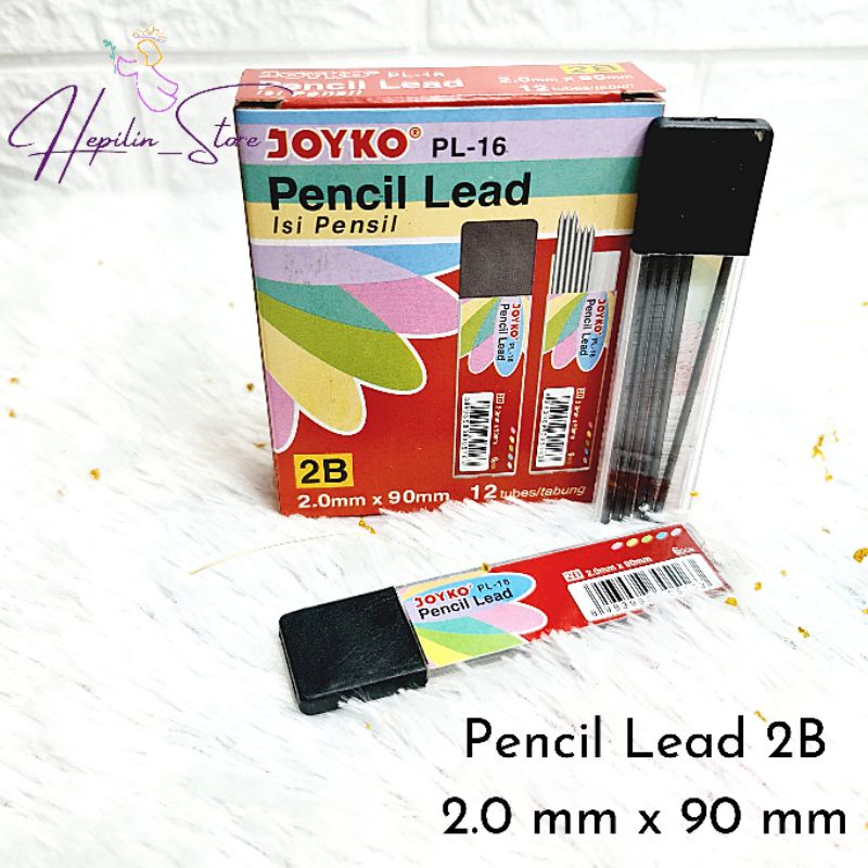 

Isi Pensil 2B 2.0mm Joyko / Joyko Pencil Lead PL-16 / Isi Pensil 2.0 mm Joyko