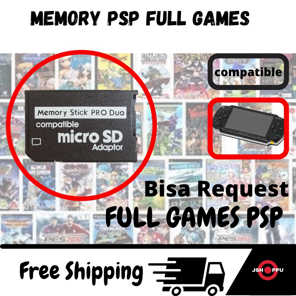 Memory PSP Full Games Photofast Dual Slot Converter Micro SD to Memory Stick Pro Duo Adapter PSP