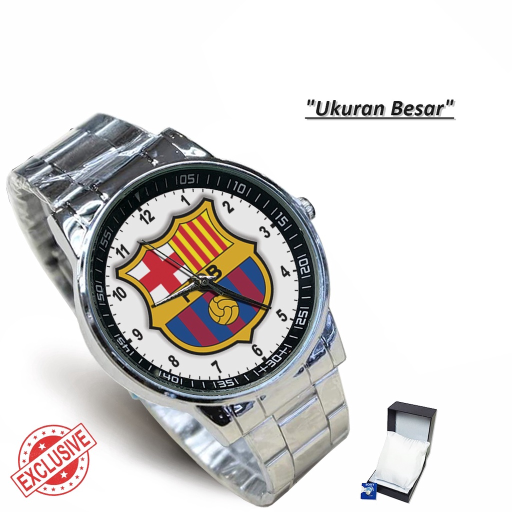 Jam Tangan Rantai Couple FC BARCELONA - 1 (Special)