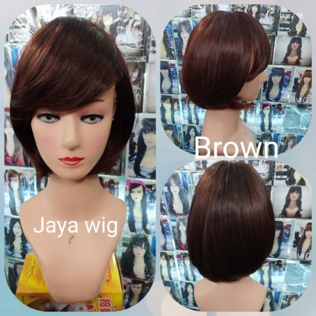 WIG BOB PENDEK PONI SAMPING /RAMBUT PALSU /WIG PENDEK