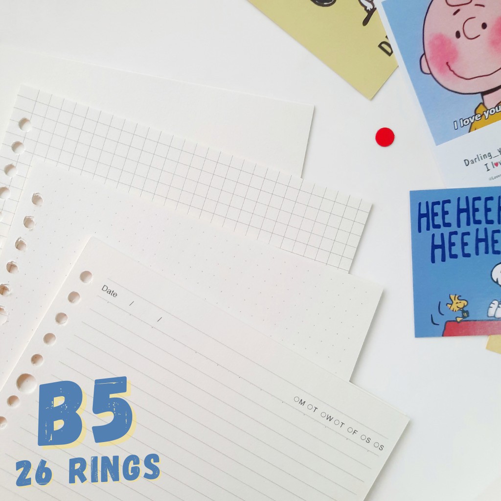 

Kertas Loose Leaf B5 I Refill Kertas Binder B5 I Isi Binder Notes