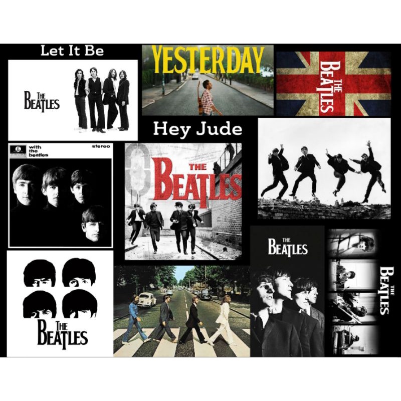 sticker pack band rock classic beatles yesterday laptop handphone case koper