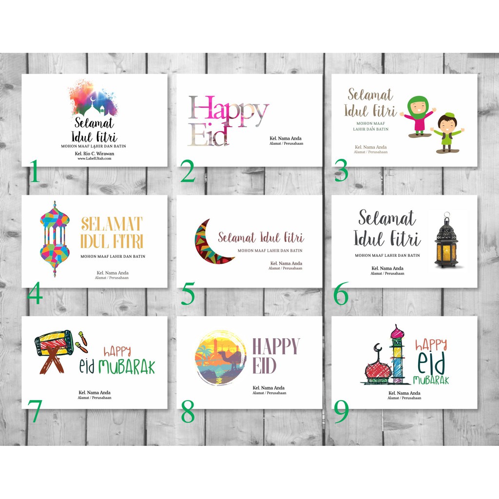 

100pcs Amplop Angpao Angpau Idul Fitri / Lebaran Custom Nama