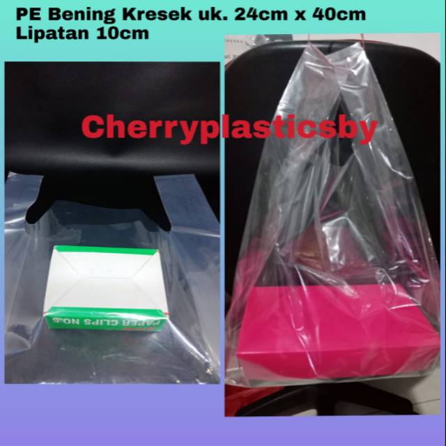 Kantong Plastik Pe Kresek Uk 24 Bening Transparan Tebal 1pack Isi 50pcs Shopee Indonesia 5470