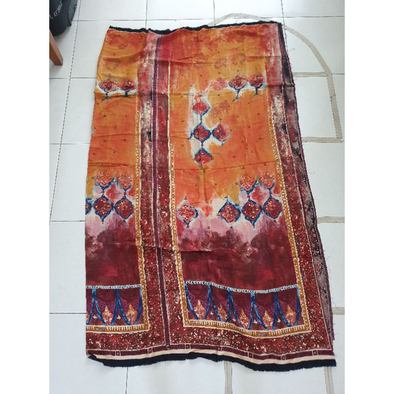 bahan viscose motif abstrak