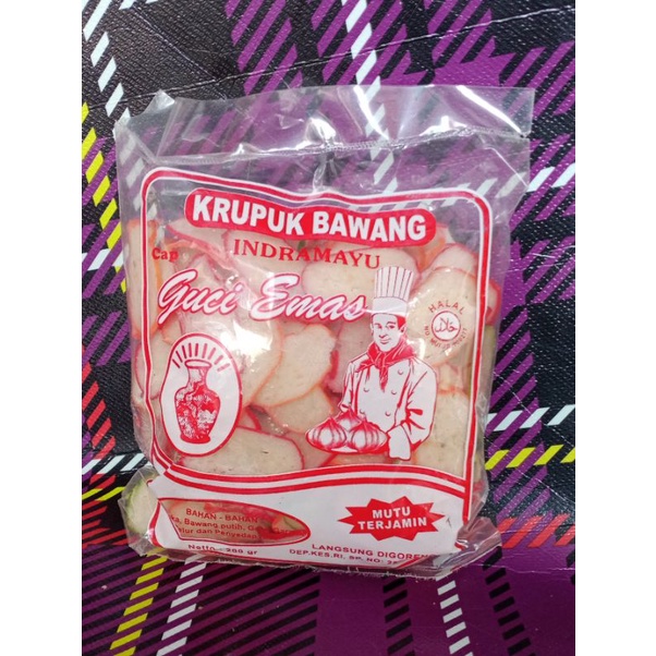 

KERUPUK BAWANG CAP GUCI EMAS 200g ORI