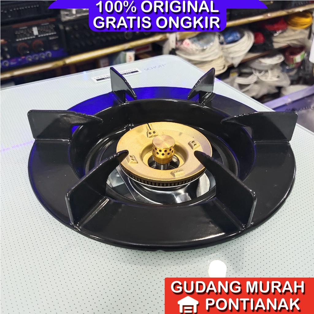 KOMPOR GAS 2 TUNGKU RINNAI RI- 712 GA (glass top) Kompor Gas Rinnai Kaca Ri 712 GA 2tungku jumbo dan api lilin /Kompor Rinnai 712ga w
