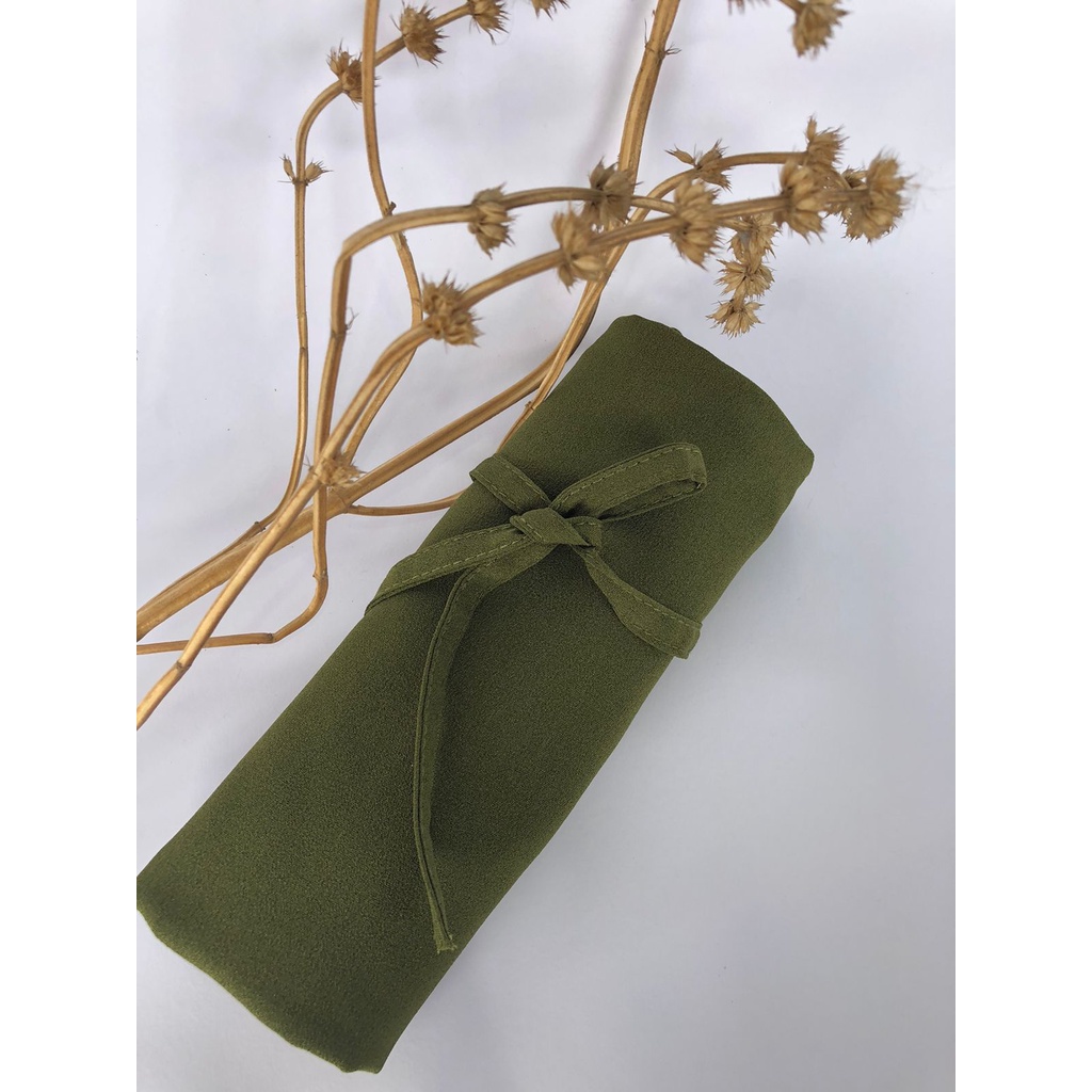 Bergo Maryam polos khimar Instan kerudung tali jilbab diamond bergo mariam-M diamond  army