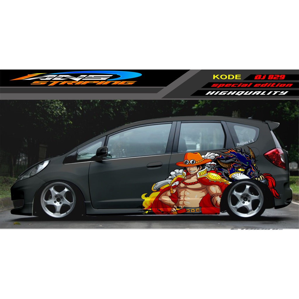 DECAL STICKER MOBIL HONDA JAZZ, SIGRA, YARIS, SWIFT / DECAL MOBIL / DECAL STICKER MOBIL ANIMASI