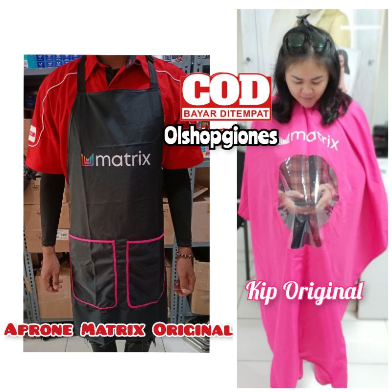 Matrix Mini Kip untuk cat rambut & smoothing kep aprone celemek