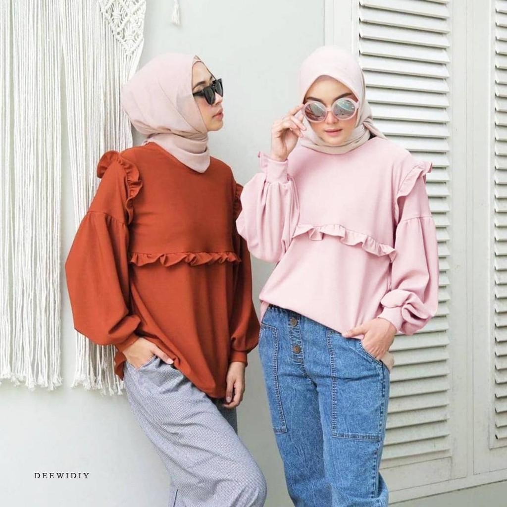 BAJU KNIT PANJANG PREMIUM WANITA MURAH - ARNIA SWEATER DEEWIDIY