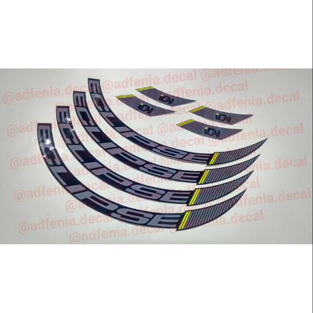 Decal Sticker Ion Eclipse Tipe B Sepeda Lipat 20 Inch
