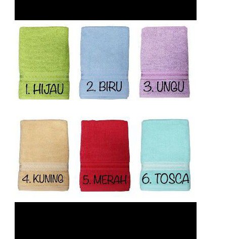 handuk merah putih 30 x 70