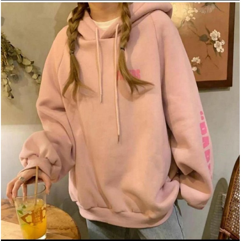 Hoodie Sweater PAPPERS Oversize Wanita Atasan Jacket Kekinian Modern Style Motif Cute Outfit Kasual Korean Style Jacket