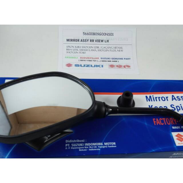 Spion KIRI Shogun 125R gagang hitam