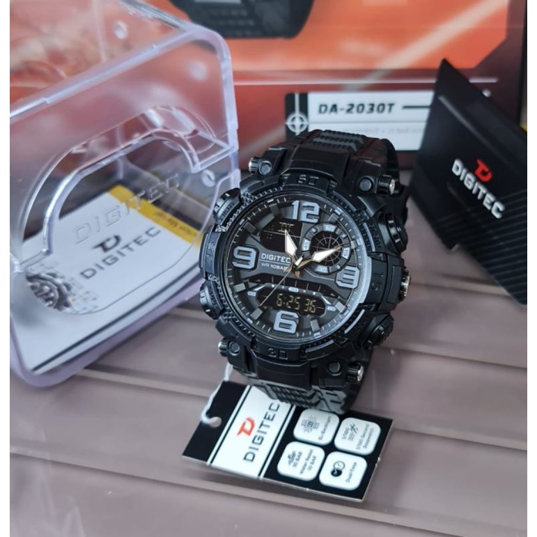 Woooww DG-2030 Original 100% Jam Tangan Pria Digitec Tahan Air