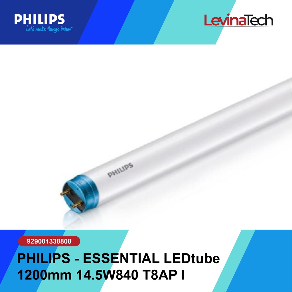 PHILIPS - ESSENTIAL LEDtube 1200mm 14.5W840 T8AP I