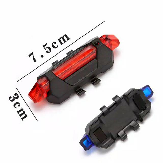 LAMPU BELAKANG SEPEDA RECHARGE