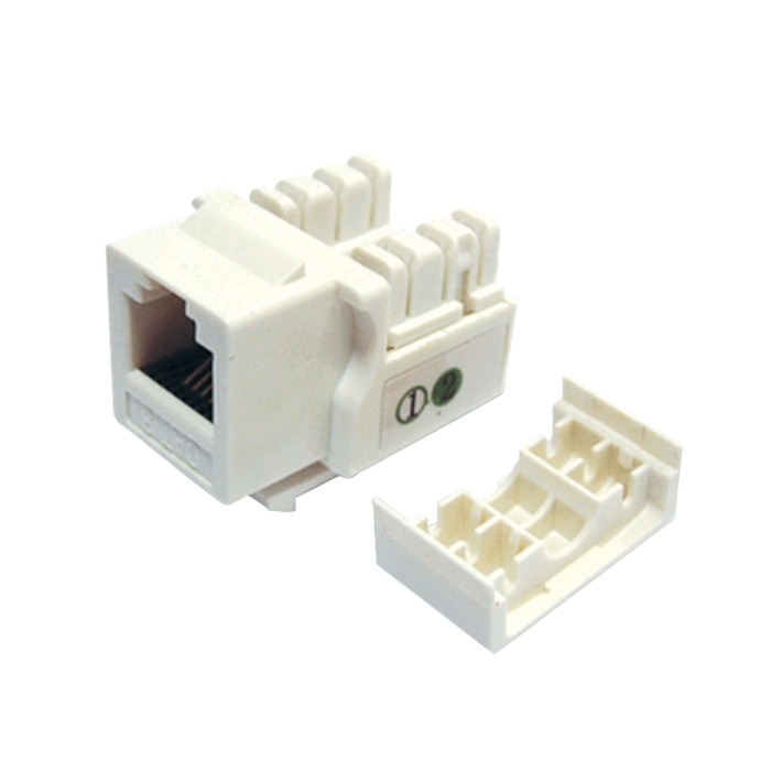 Belnet Outlet Telp RJ11 Cat3 Jack Modul Outlet Stop Kontak Telp
