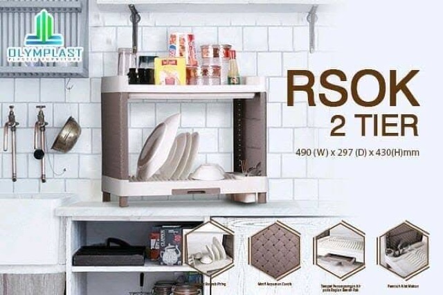 RSOK Rak Kitchen susun 2 OLYMPLAST