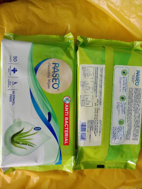 PASEO ANTI BACTERIAL 50 SHEET