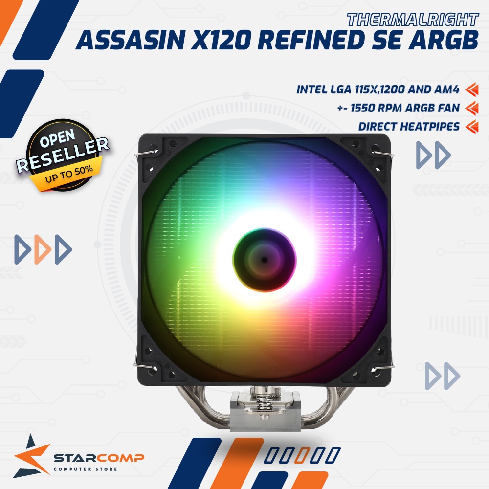 THERMALRIGHT Assassin X 120 Refined SE ARGB CPU Cooler Heatsink X120