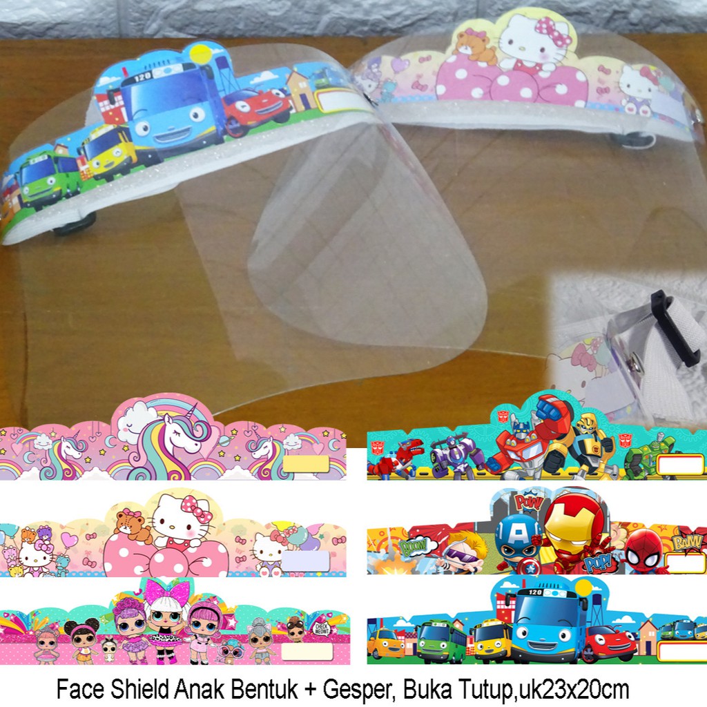 Beli 1 gratis 1 Face Shield Kids / Pelindung Wajah Anak-Anak