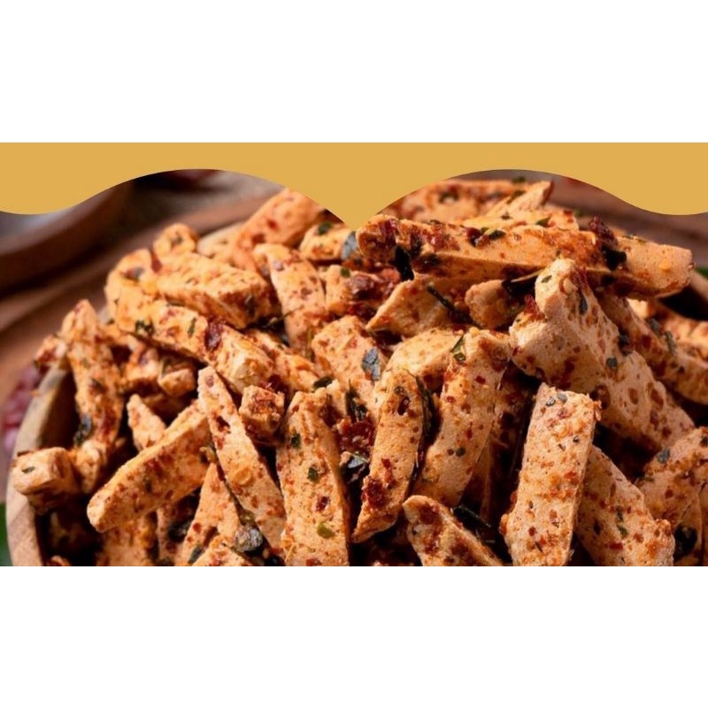 Basreng Ori isi 1kg SEBLAK, SUPER PEDAS, PEDAS MANIS/ Bakso Goreng Original Asin Jeruk Purut / Baso Goreng / Bas reng / Grosir Besar Kalimantan-1