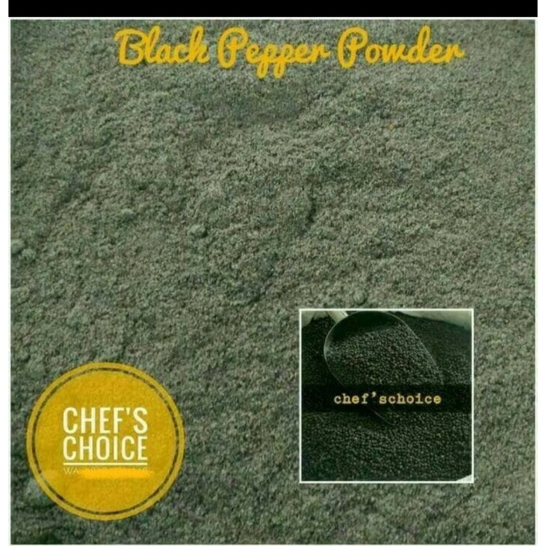 

Black Pepper Powder 500 gram Pure / Lada Hitam Bubuk Asli