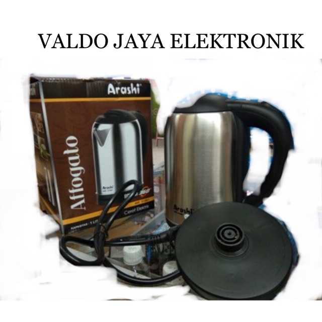 ARASHI AFFOGATO Kettle AKE-S1001/Ketel/Teko Listrik 1 Liter ARASHI ORIGINAL